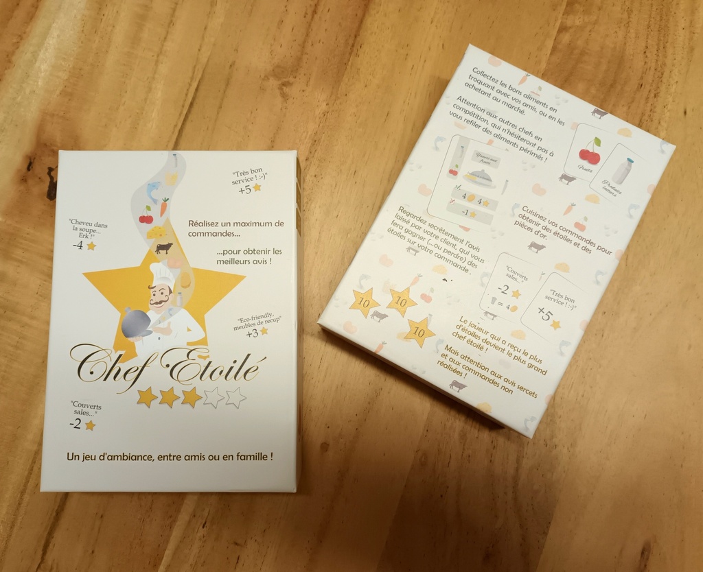 Pack 2 jeux : "Réception" & "Chef étoilé