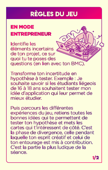 Jeu de cartes pour entrepreneurs